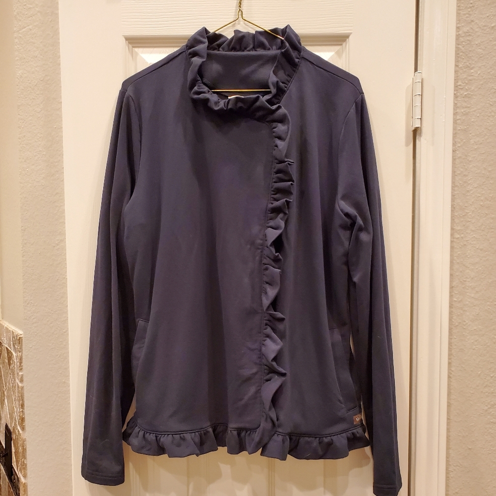 Matilda Jane Navy Blue Ruffle-Trim Jacket